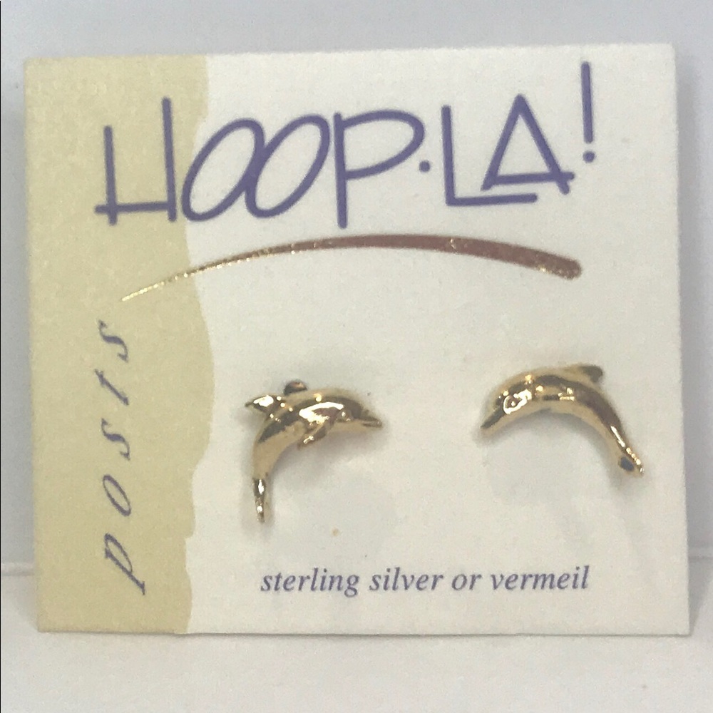 Dolphin Post Earrings - NEW, Never worn